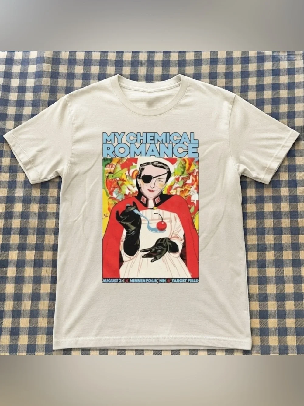Vintage Chemical Romance Graphic Tee - White Retro 70s